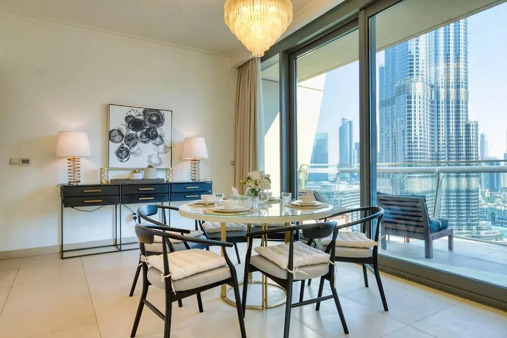 Apartment First Class 3Br With Full Burj Khalifa And Fountain View Dubai