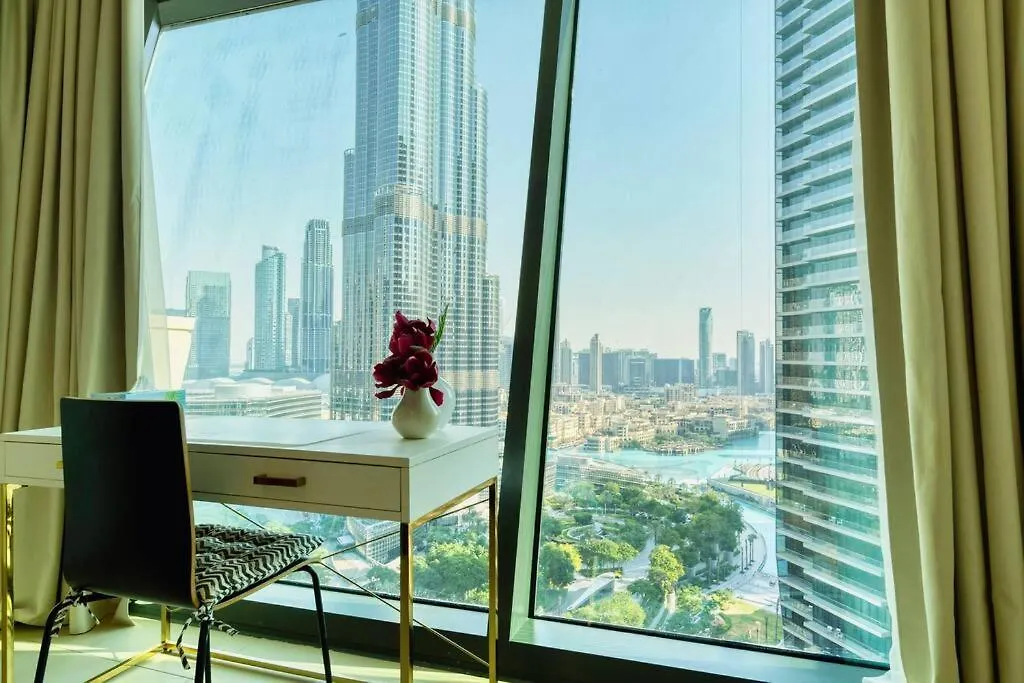 First Class 3Br With Full Burj Khalifa And Fountain View Dubai Apartment